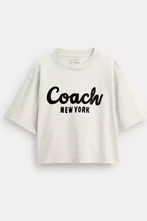 Coach T-shirt court à signature manuscrite