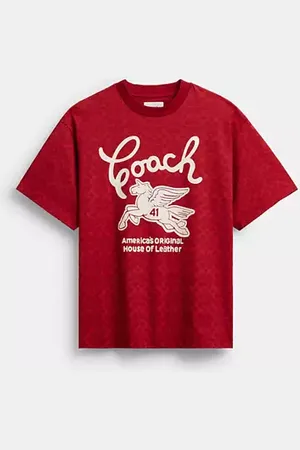 Coach T-shirt pégase signature décontracté