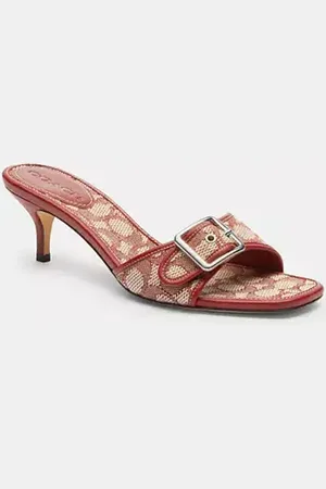 Coach Sandale Margot en textile jacquard signature