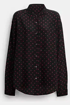 Coach Chemise à pois et motif pomme