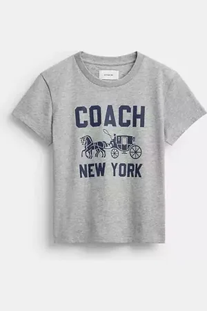 Coach T-shirt avec motif Cheval et Calèche