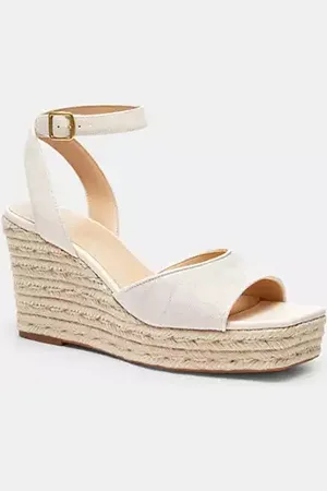 Coach Espadrille à talon compensé en jacquard signature