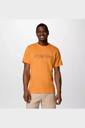 Columbia T-shirt Casual avec Logo en Coton Biologique CSC Seasonal