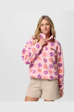 Columbia Polaire Sherpa Courte Semi-boutonnée avec Imprimé Helvetia II