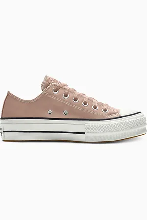 Converse top compensée cuir