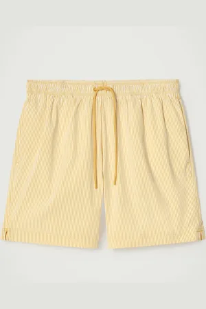 COS Short De Bain En Crêpe Rayé
