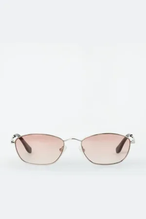 COS Lunettes De Soleil Œil-De-Chat Monture Métallique