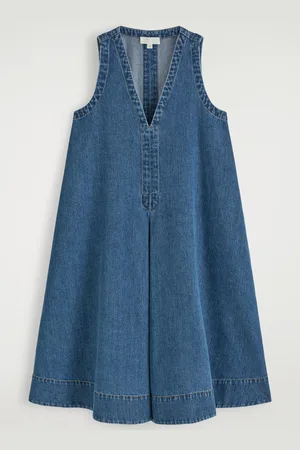 COS Robe Courte Trapèze En Denim
