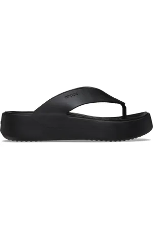 Crocs Getaway Platform Tongs Femmes Black