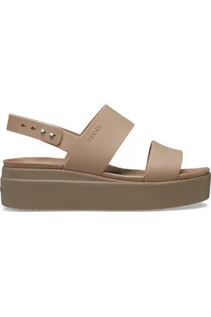 Crocs Brooklyn Low Sandales Femmes Latte/Mushroom