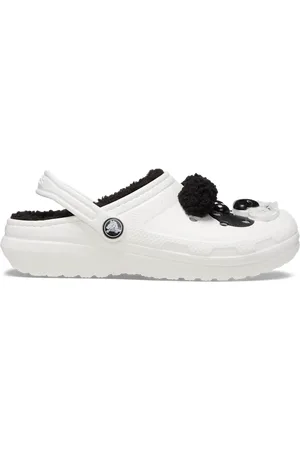 Crocs Toddler Classic Lined I AM Panda Bear Sabots Enfants Chalk/Black