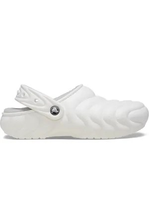 Crocs Classic Lined Overpuff Sabots Unisex White