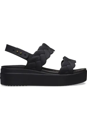 Crocs Brooklyn Woven Low Sandales Femmes Black Black