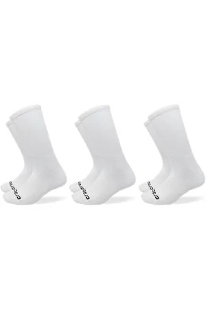 Crocs Socks Crew Texture Logo 3-Pack Chaussures Unisex White