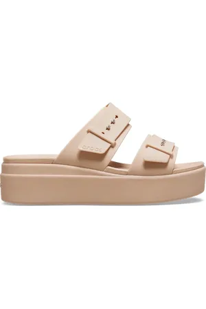 Crocs Brooklyn Buckle Sandales Femmes Pink Caramel