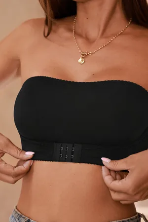 Cupshe Soutien-gorge sans bretelles à fermeture frontale