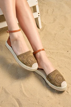 Cupshe Espadrille brune en similicuir