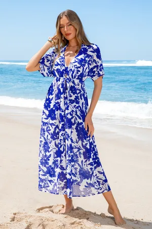 Cupshe Kimono cover up floral nouer sur le devant