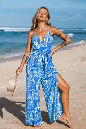 Cupshe Combinaison cover up tropicale jambe droite