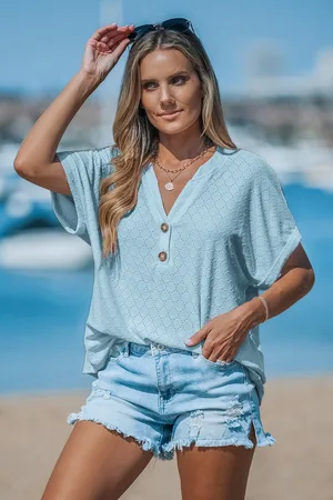 Cupshe Top col cranté en tricot