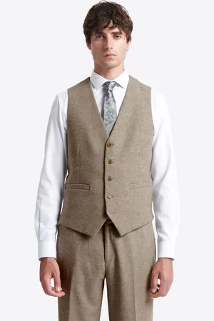 Devred Gilet de costume regular en tweed chiné