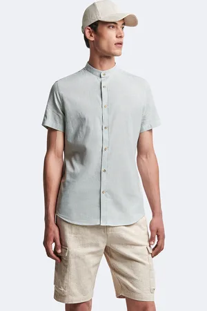 Devred Chemise 100% coton-lin à carreaux