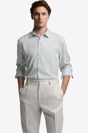 Devred Chemise slim à motif en coton modal