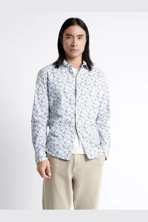 Devred Chemise stretch fleurie en coton mélangé