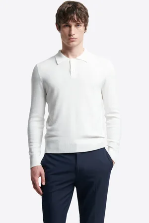 Devred Pull polo col boutonné viscose certifiée