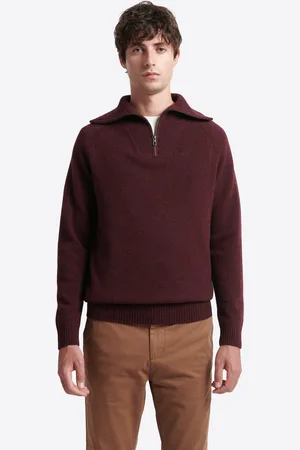 Devred Pull col cheminée en laine lambswool