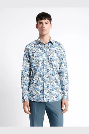 Devred Chemise stretch fleurie en coton mélangé