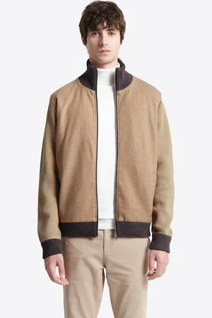 Devred Cardigan à col zippé en coton mélangée