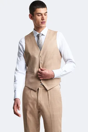 Devred Gilet de costume stretch à carreaux