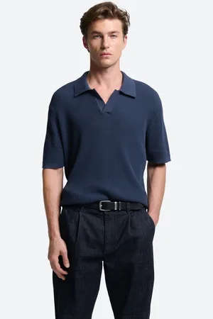 Devred Polo maille col derby en coton bio