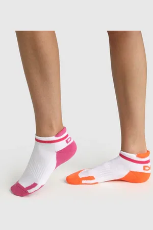 Dim Lot de 2 paires de socquettes enfant rétro Corail Sport