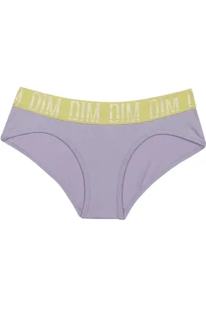 Dim Shorty fille en coton stretch Lila et ceinture Anis Sport