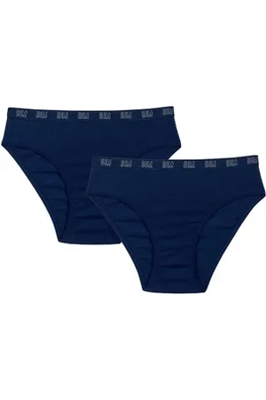 Dim Lot de 2 culottes filles en coton bio Marine Skin Care