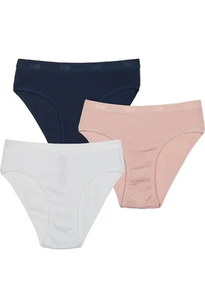 Dim Lot de 3 culottes fille en coton stretch Clochette Les Pockets