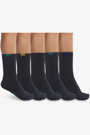 Dim Lot de 5 paires de chaussettes enfant en coton Marine Éco