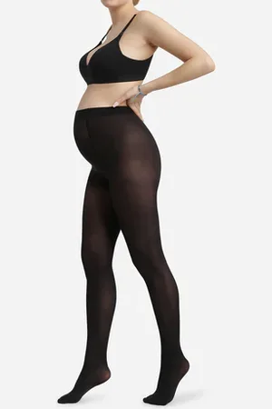 Dim Collant de maternité opaque ceinture ultra extensible Style Mama