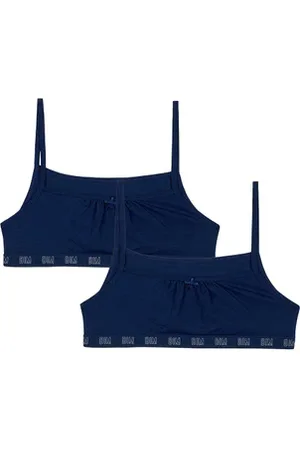 Dim Lot de 2 brassières fille en coton bio Marine Skin Care