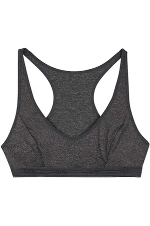 Dim Brassière de sport pour fille Chiné Foncé en microfibre Micro