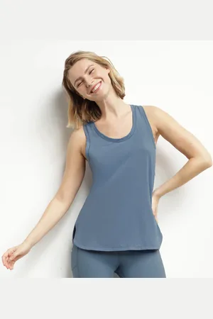 Dim Débardeur de sport long pour femme en viscose Jean Move