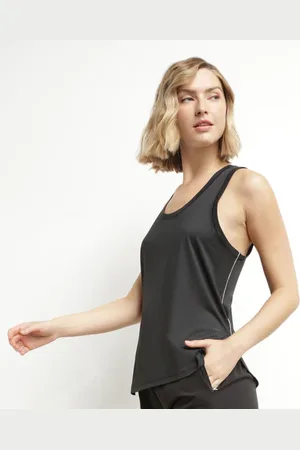 Dim Débardeur de sport femme en viscose noire Move