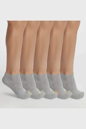 Dim Lot de 5 paires de socquettes unisexes coton à vignettes Eco