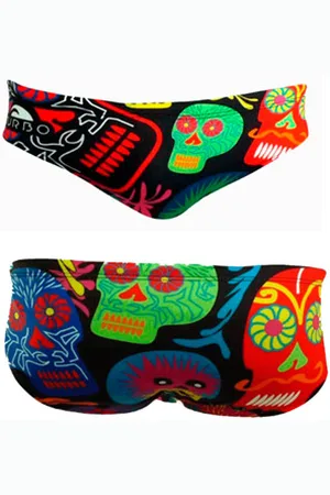 Turbo Bas de maillot de bain Halloween Skulls