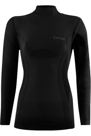 Lenz Sous maillot manches longues à col tortue femme Merino 6.0