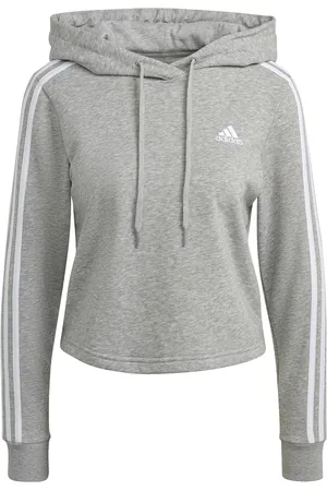 adidas Sweatshirt court à capuche femme Essentials 3-Bandes
