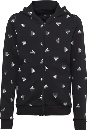 adidas Sweatshirt à capuche full zip imprimé fille Brand Love