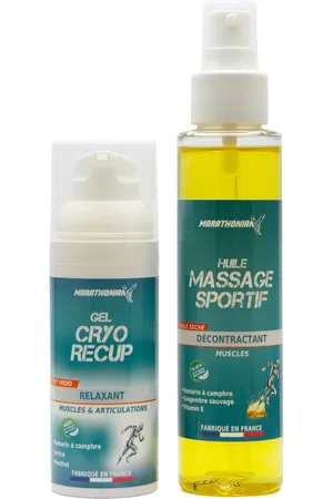 Marathonian Huile de massage avec gel